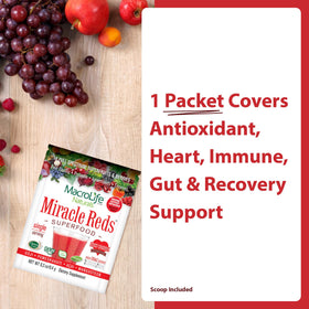 Détail de la poudre Miracle Reds dans une cuillère