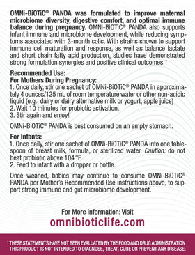 Détail de la poudre probiotique OMNi BiOTiC Panda