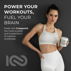 Détail de la texture de la créatine monohydrate Centenarius Nutrition
