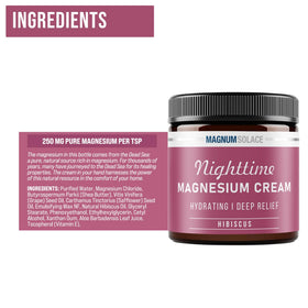 Détail de la texture de la crème de magnésium Magnum Solace