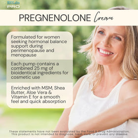 Détail de la texture de la crème de Pregnénolone BIOLABS PRO