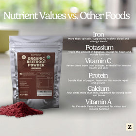 Détail de la texture de la poudre de betterave Zen Principle