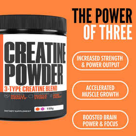 Détail de la texture de la Poudre de Créatine Monohydrate Crazy Muscle