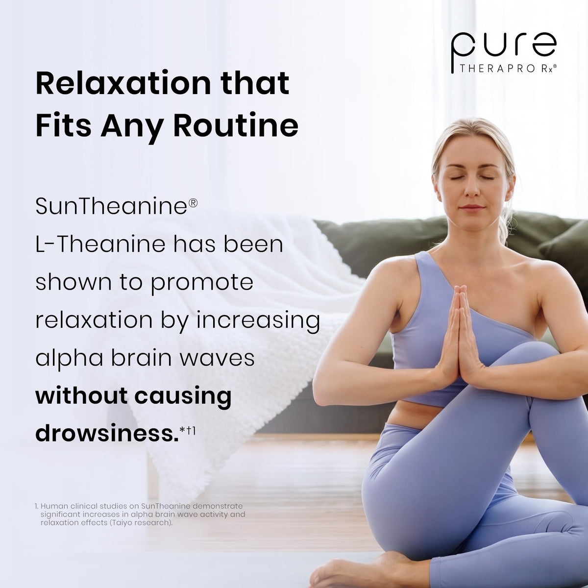 Détail de la texture de Pure Therapro Rx Just daily wellness Poudre