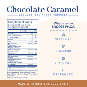Détail de la texture du chocolat chaud PWDRS