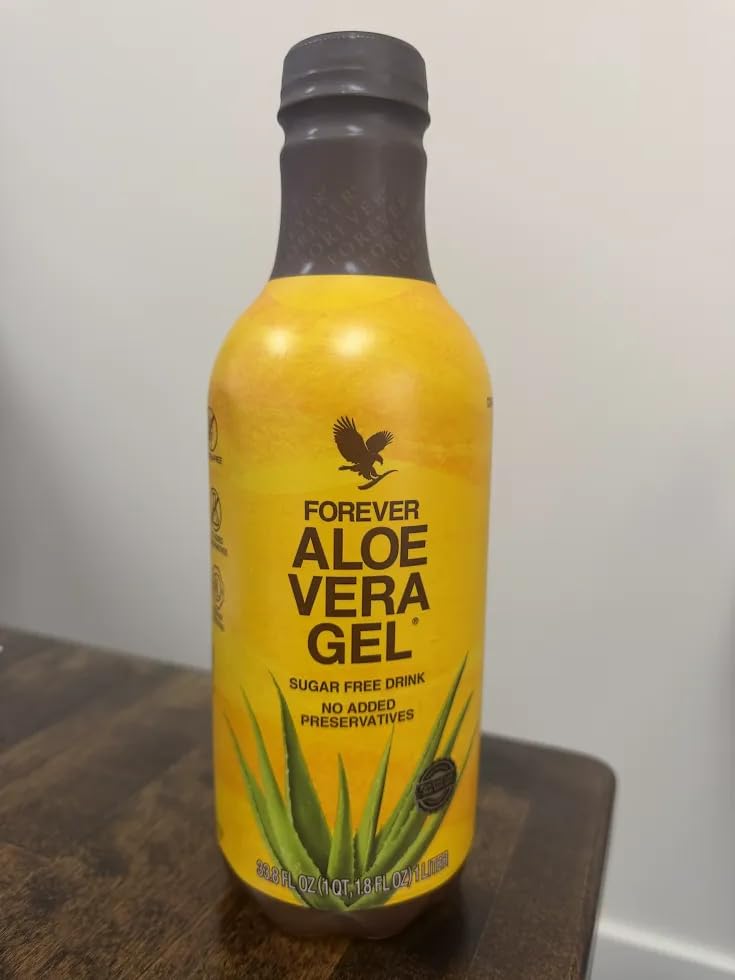 Détail de la texture du gel d'aloe vera Forever Living