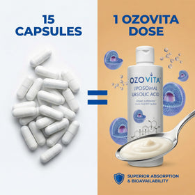 Détail de la texture liquide d'OZOVITA Acide Ursolique