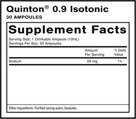 Détail des ampoules Quicksilver Scientific Quinton