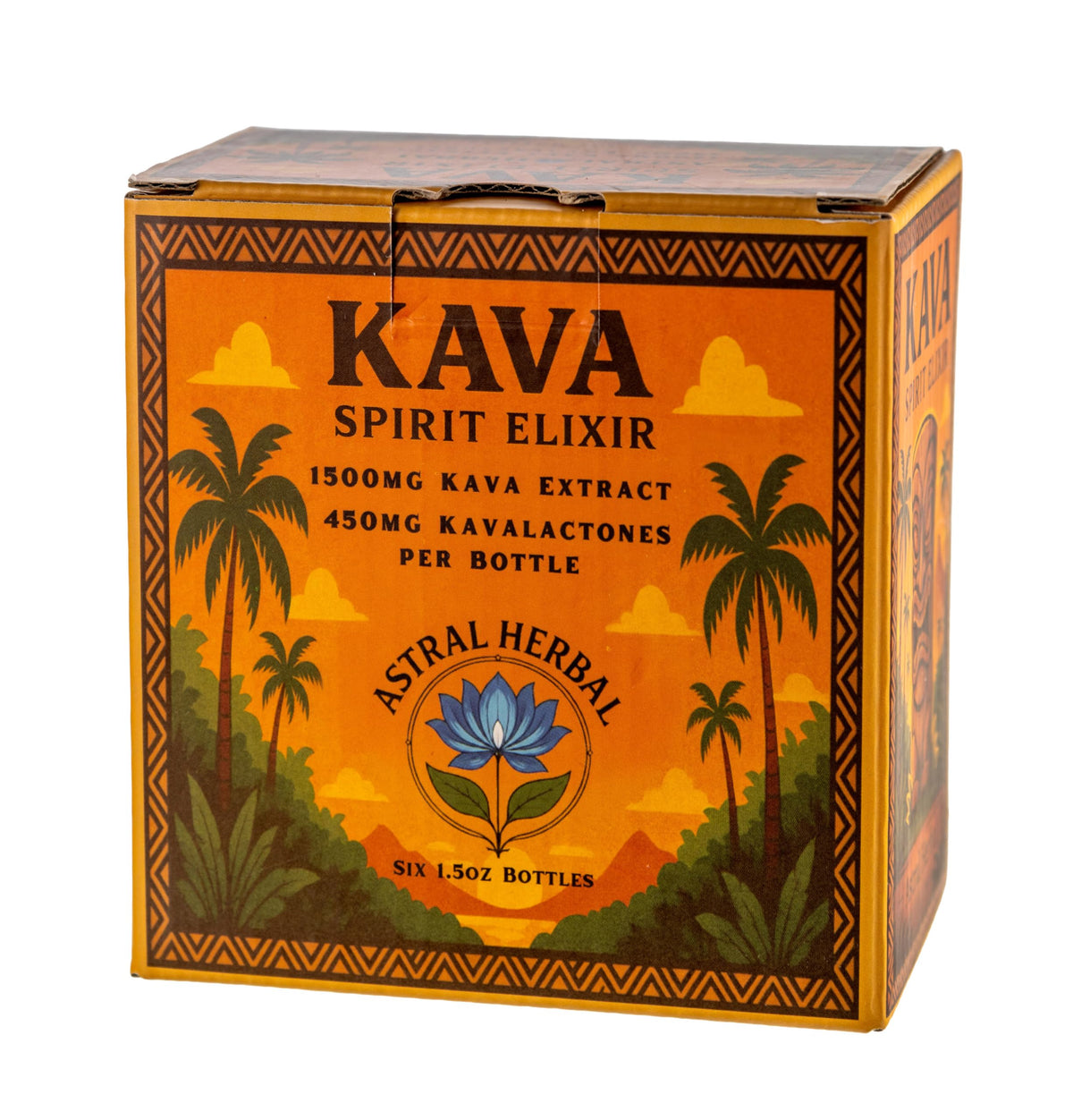 Détail des bouteilles de Kava Spirit Elixir Astral Herbal