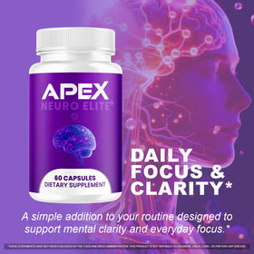 Détail des capsules Apex Neuro Elite, format et couleur