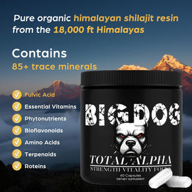 Détail des capsules Big Dog 3-en-1 Total Alpha Blend de Bruiseweed