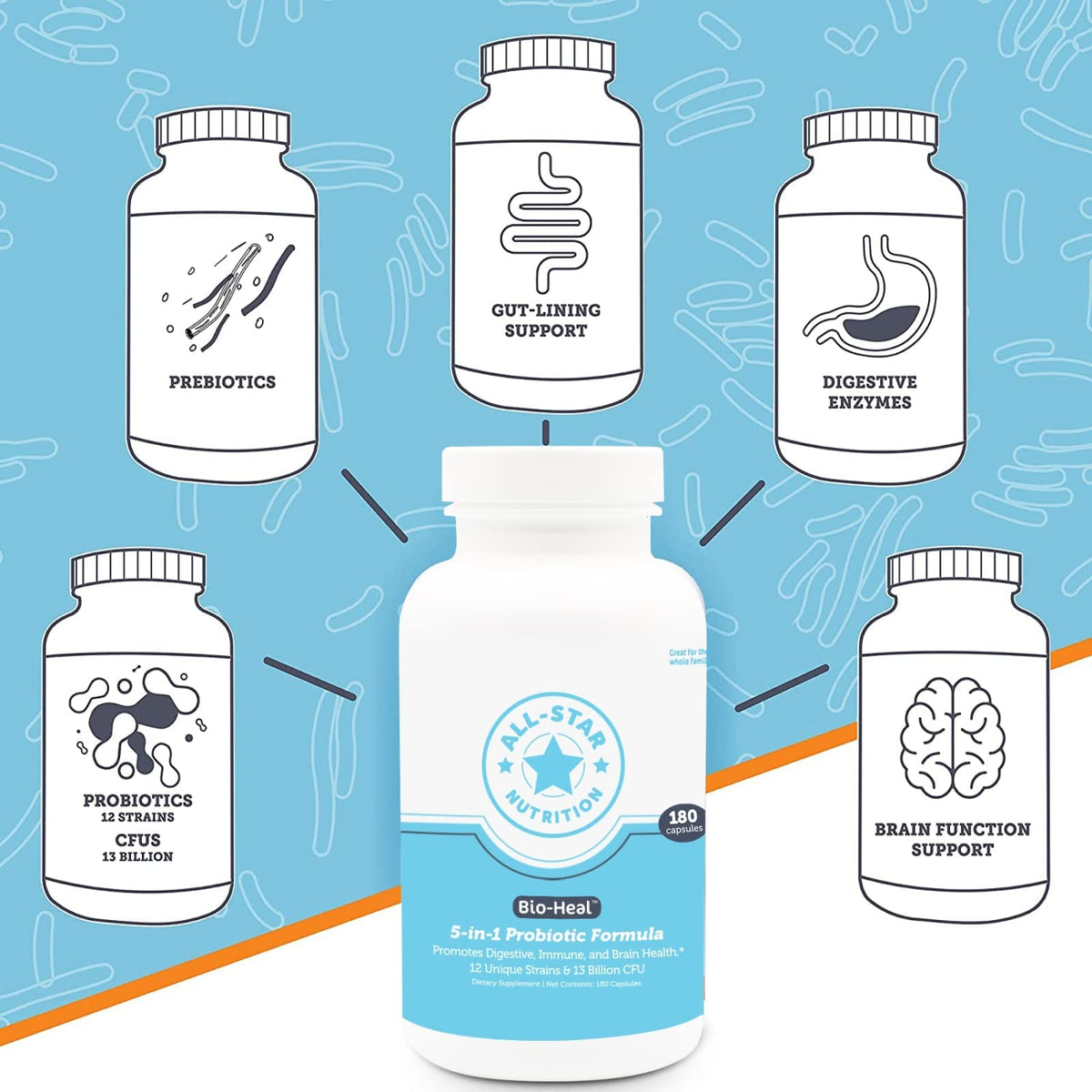 Détail des capsules Bio-Heal® d'All-Star Nutrition