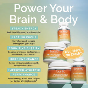 Détail des capsules BrainMD Peak Energy