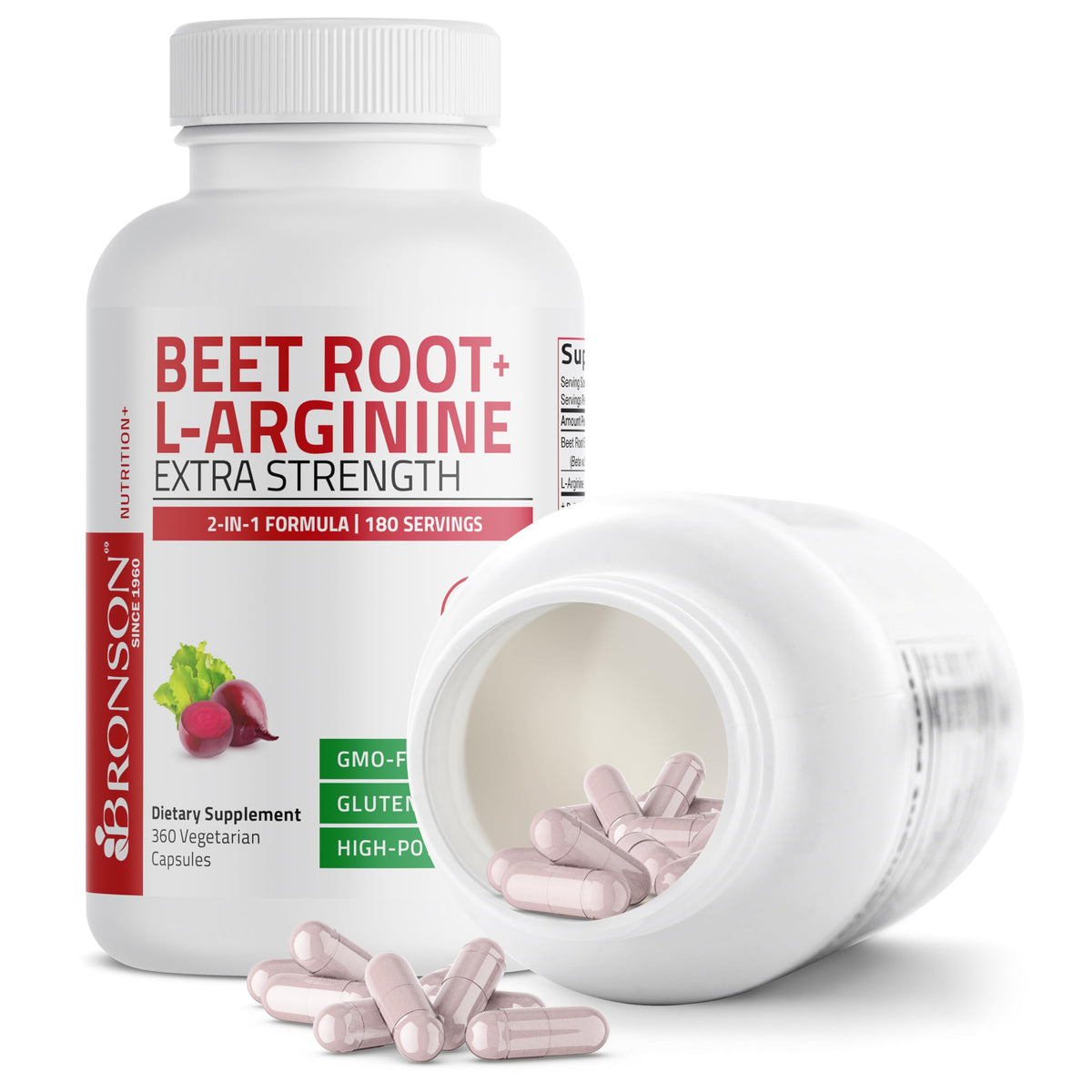 Détail des capsules Bronson L-Arginine