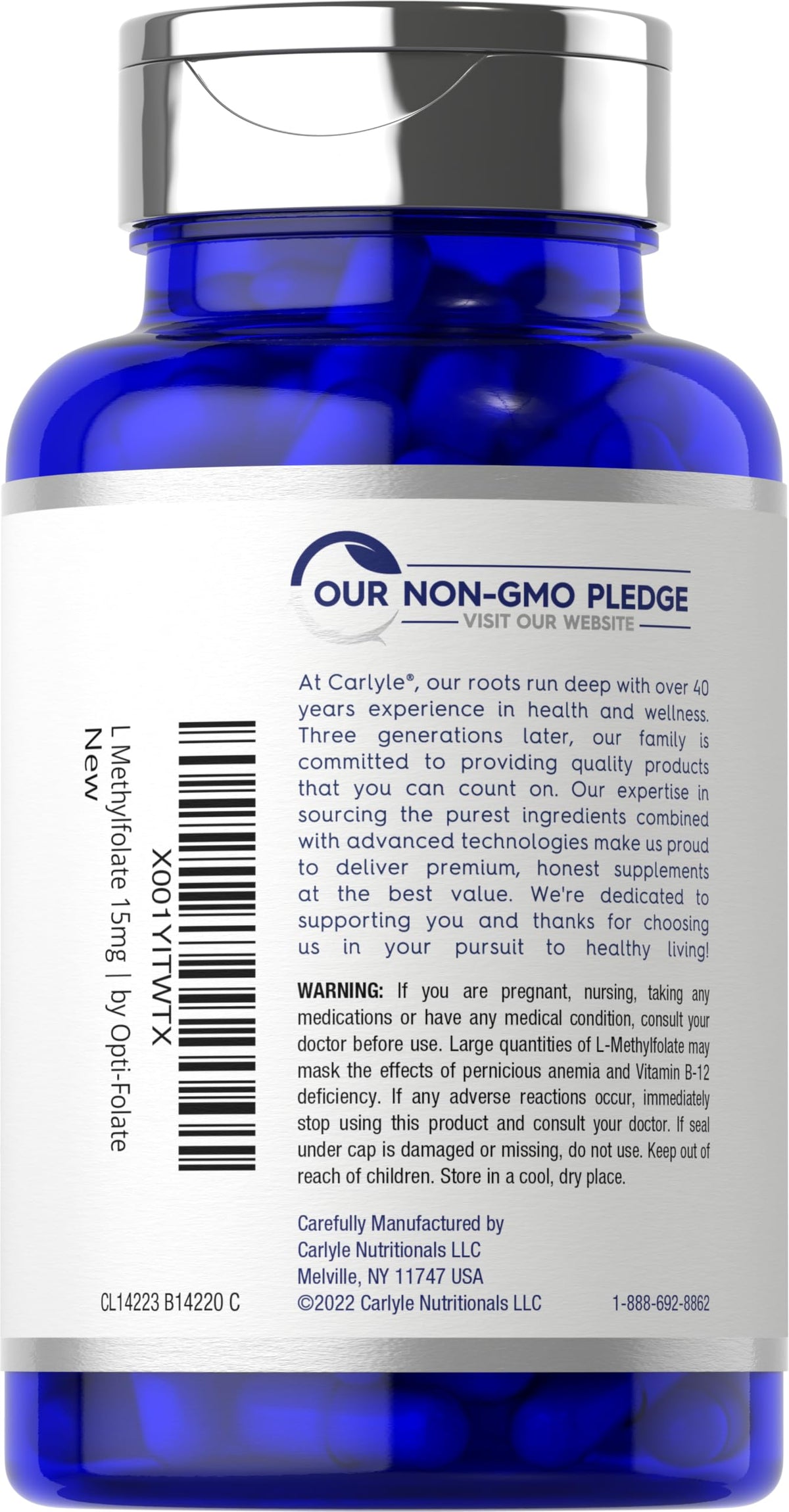 Détail des capsules Carlyle L Methylfolate