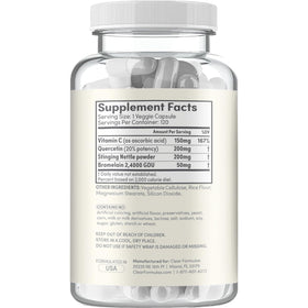 Détail des capsules Clear Formulas Histamine Guard