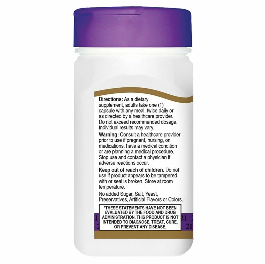 Détail des capsules CoQ10 30 mg de 21st Century