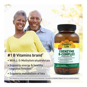Détail des capsules Country Life Coenzyme B-Complex
