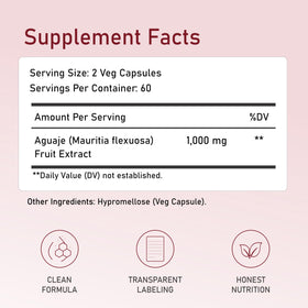 Détail des capsules d'Aguaje AMALTH en gros plan