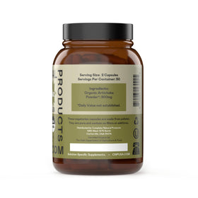 Détail des capsules d'artichaut bio 450mg, côté