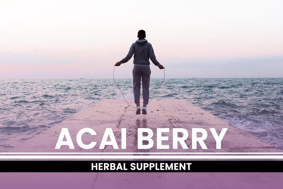 Détail des capsules d'Extrait de Baies d'Acai PURE ORIGINAL INGREDIENTS