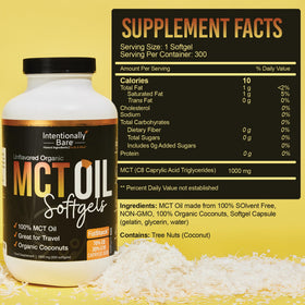 Détail des Capsules d'Huile MCT Bio Intentionally Bare