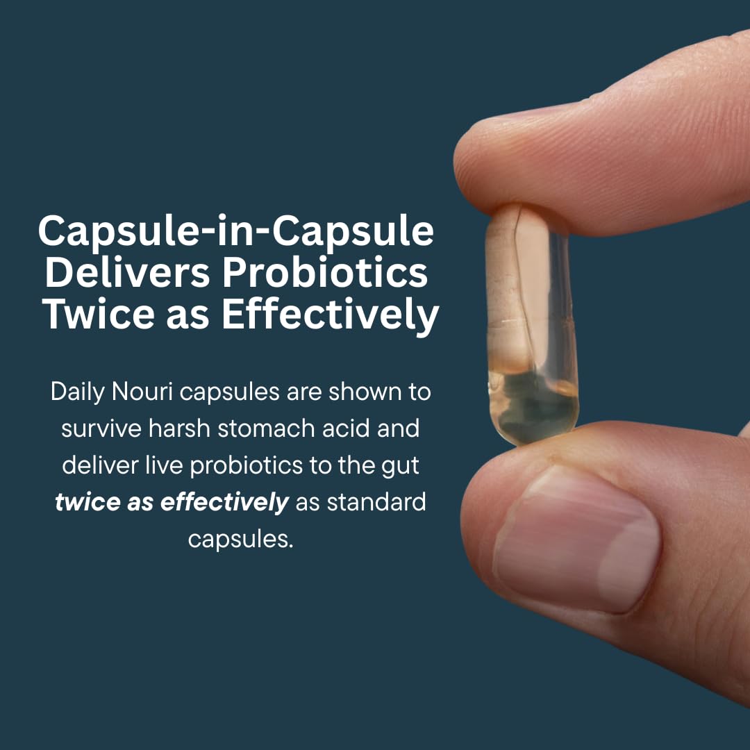 Détail des capsules Daily Nouri Probiotiques pour Hommes