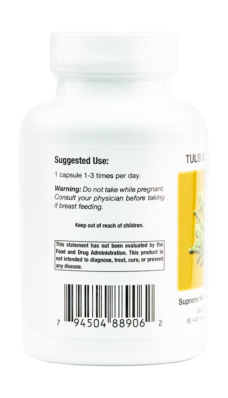 Détail des capsules de basilic sacré Nutrition