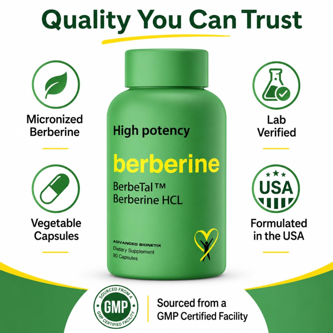 Détail des capsules de Berbérine Advanced Bionetix