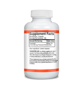 Détail des capsules de bicarbonate de potassium Unpretentious
