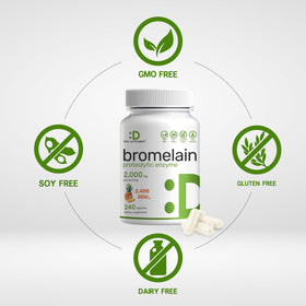 Détail des capsules de bromélaïne DEAL SUPPLEMENT