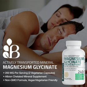 Détail des capsules de Bronson Magnésium Glycinate