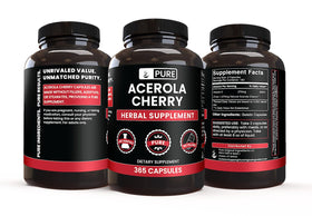 Détail des Capsules de Cerise Acerola sur une surface