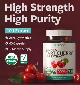 Détail des capsules de cerise acide bio PURE CO