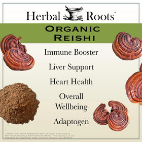 Détail des capsules de champignon Reishi Herbal Roots