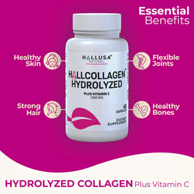 Détail des capsules de collagène Hallusa Natural
