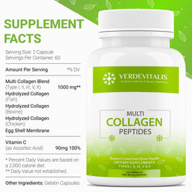 Détail des capsules de collagène VERDEVITALIS