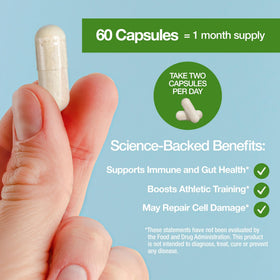 Détail des capsules de colostrum bovin FEEL GOOD