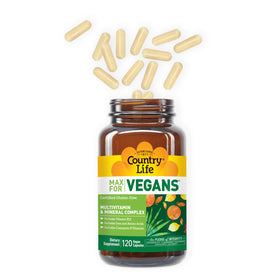 Détail des capsules de Country Life Max for Vegans