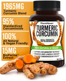 Détail des capsules de curcuma FarmHaven