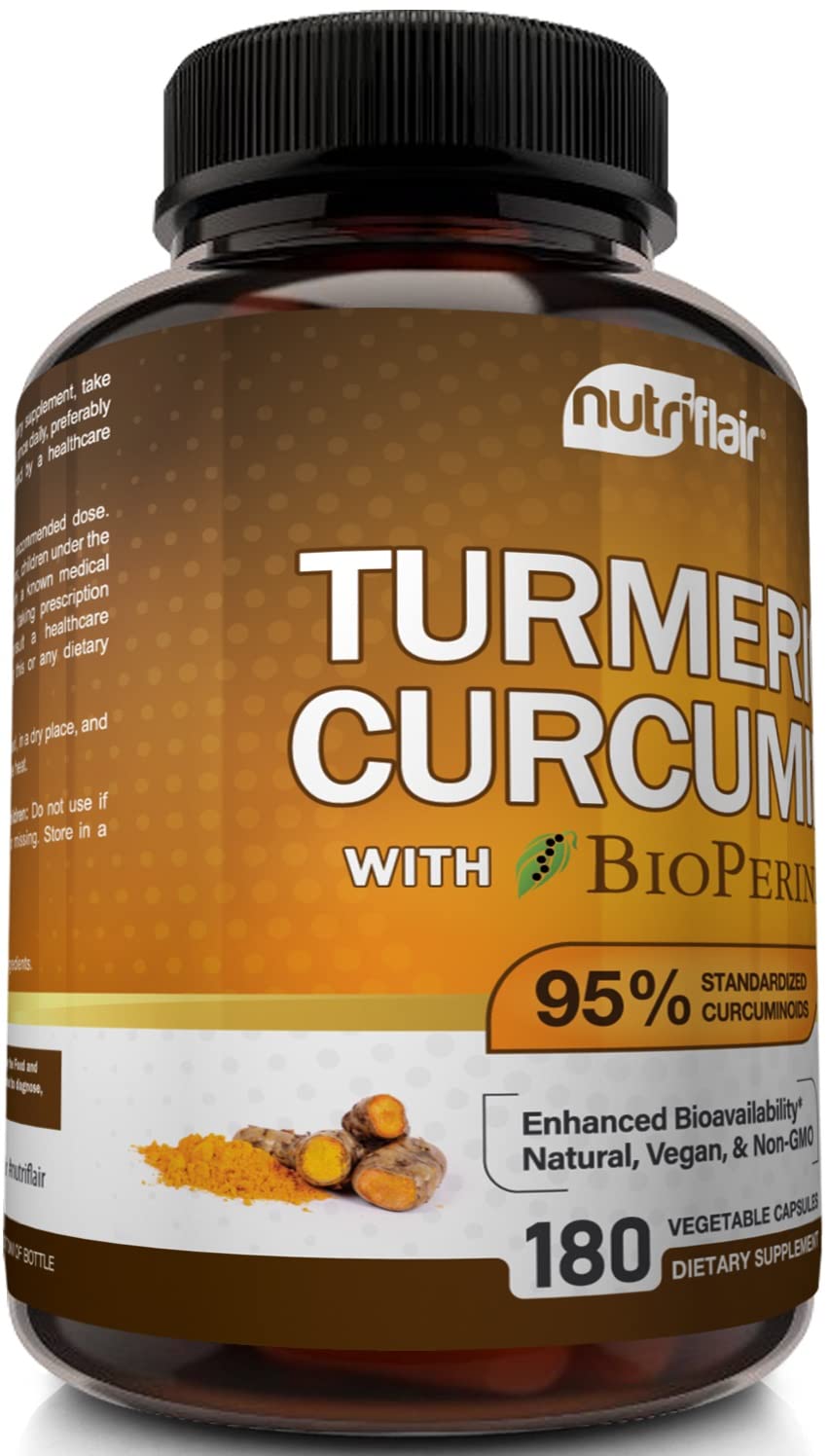 Détail des capsules de curcuma NutriFlair