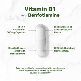 Détail des capsules de Deal Supplement B1 500mg