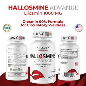 Détail des capsules de diosmine 1000 mg Hallusa Natural