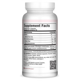 Détail des capsules de fibres psyllium Maxi Health