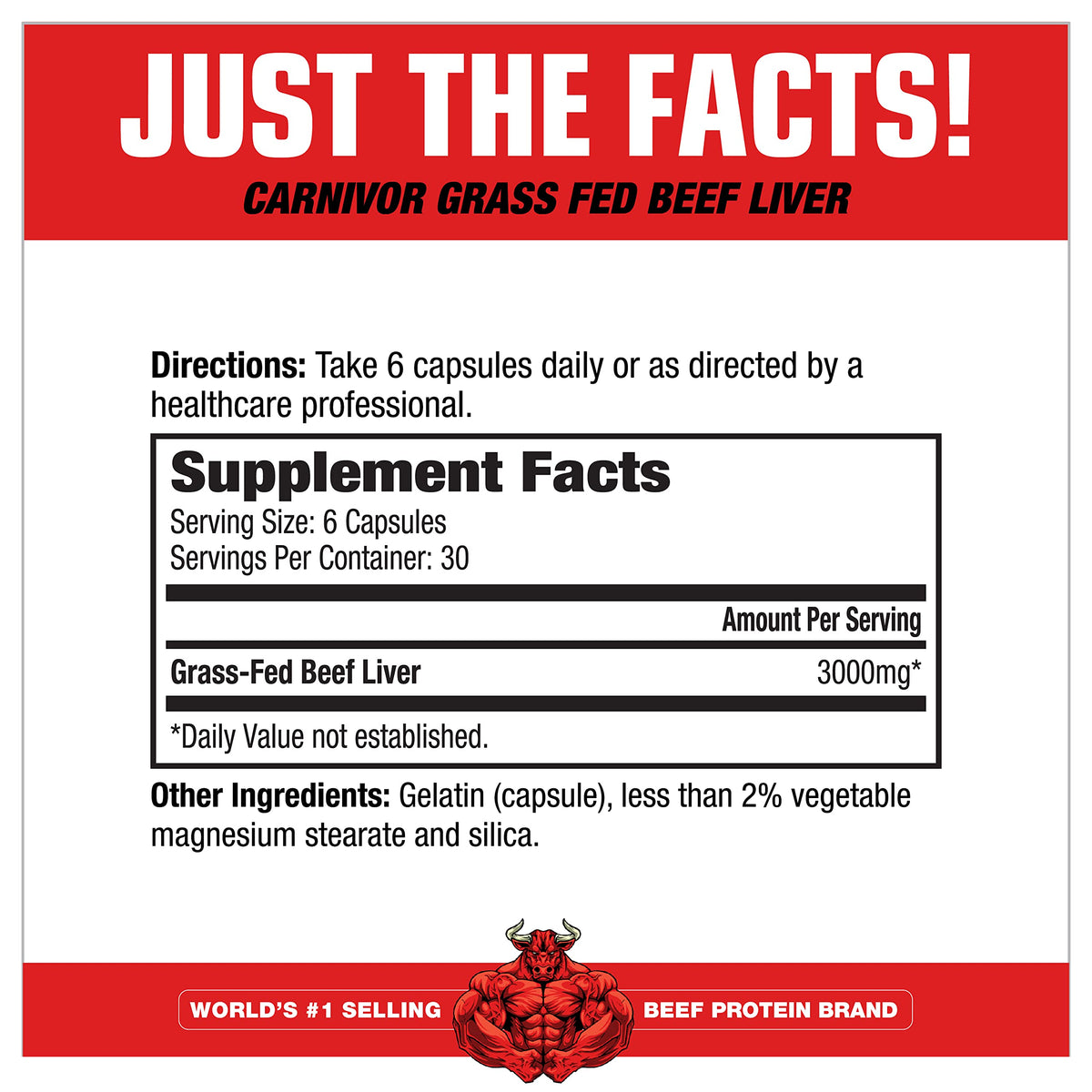 Détail des capsules de foie de boeuf MuscleMeds