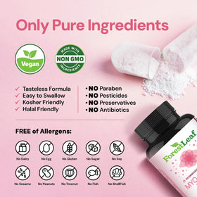 Détail des capsules de ForestLeaf Myo-Inositol sur une table