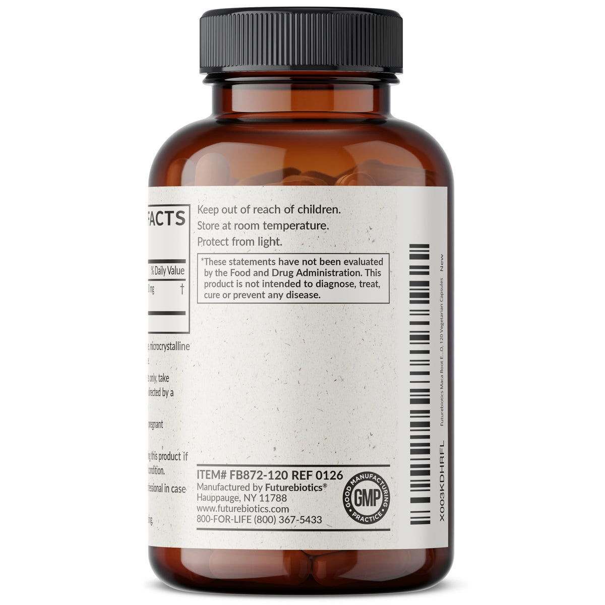 Détail des capsules de Futurebiotics Maca Root