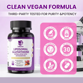 Détail des capsules de Glutathione Liposomal Lukaree