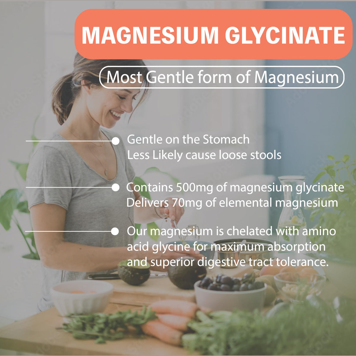 Détail des capsules de Glycinate de Magnésium Nature4U
