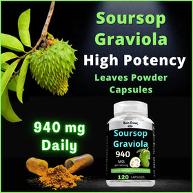 Détail des capsules de Graviola BEIN DOUX